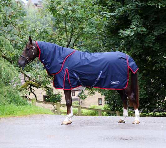 Whitaker Rastrick Turnout Rug V2 Detachable Neck Combo 250 Gm Navy