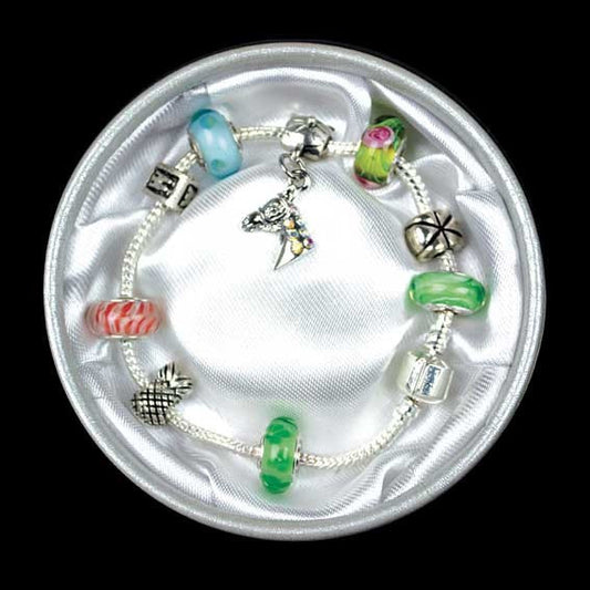 Bead Rope Bracelet With Horse Head Charm