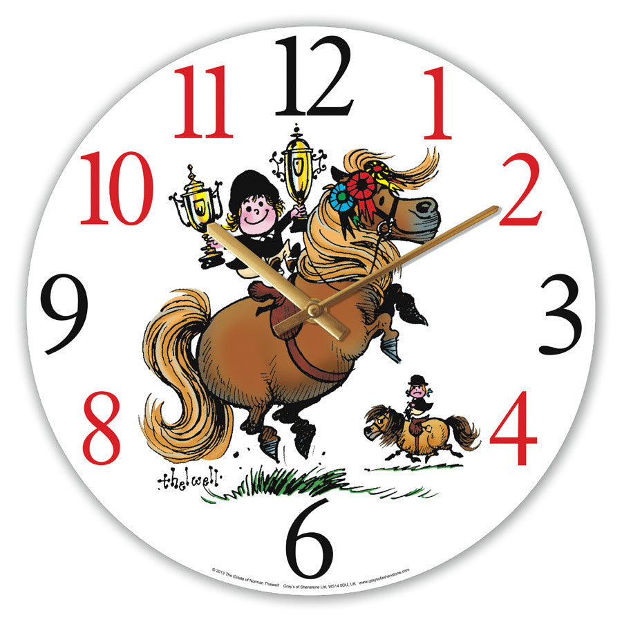 Thelwell Champion Glass Wall Clock