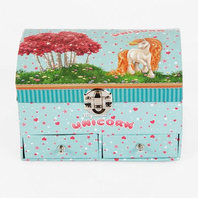Unicorn Jewellery Box With 2 Drawers