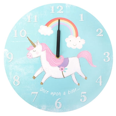 Round Unicorn Clock