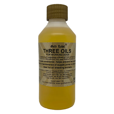 Three Oils for dogs 250ml (Gold Label)