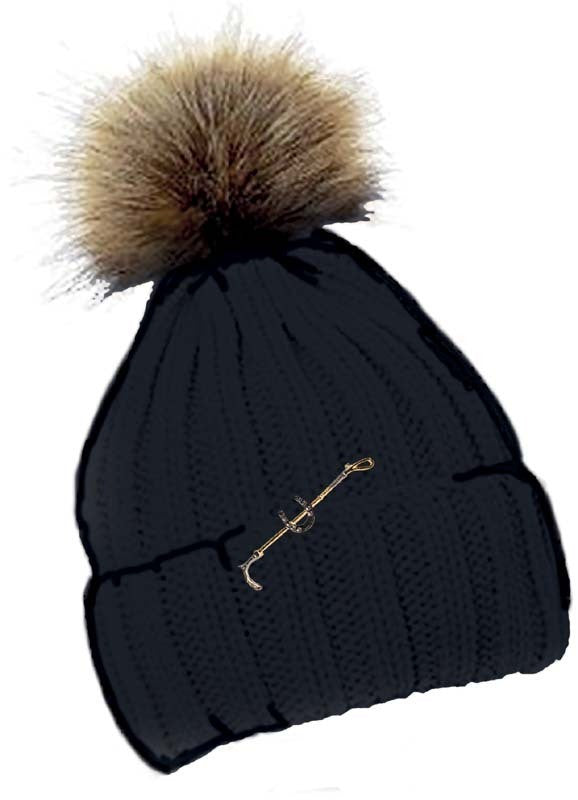 Crochet Fur Bobble Hat