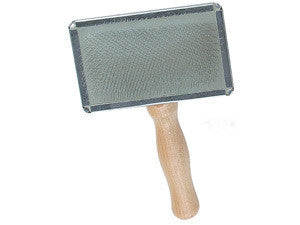 Companion Slicker Brush with Wooden Handle