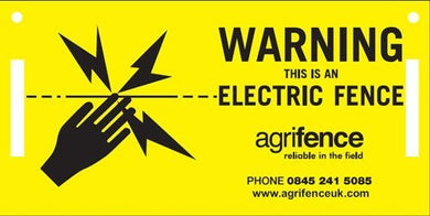 Agrifence Warning Signs