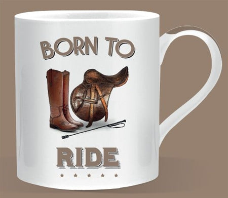 Born To Ride Horse Riding Mug 12cm