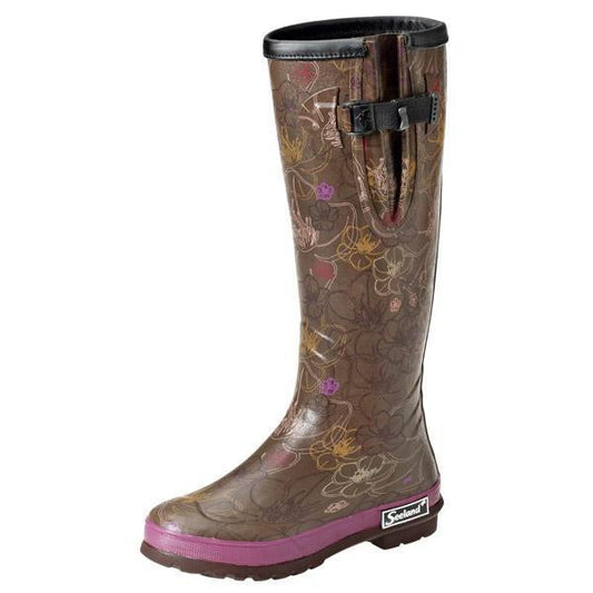 Pemberley Lady Wellington Boots Purple